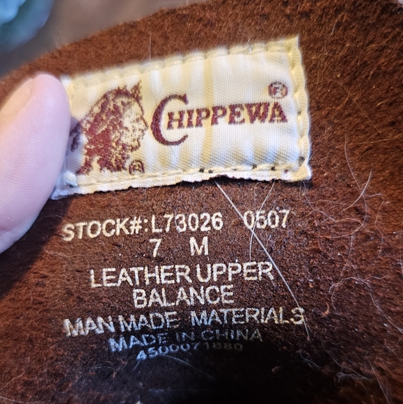 WOMENS 8 / MENS 7 CHIPPEWAS - Picture 5 of 5